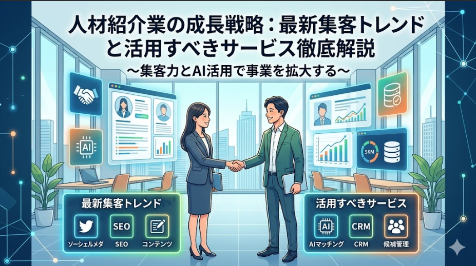 人材紹介業の成長戦略：最新集客トレンドと活用すべきサービス徹底解説