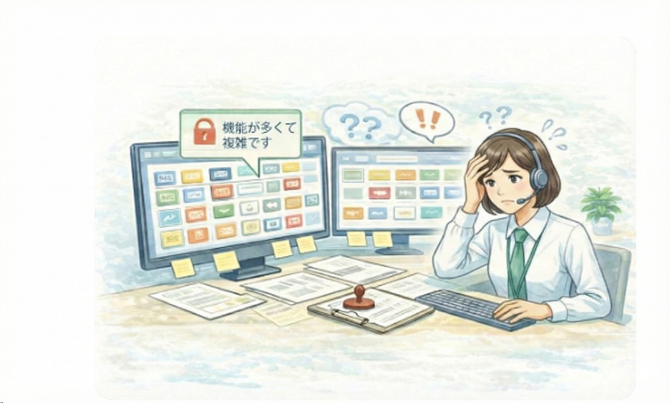 （Before）機能が多くても使いこなせないイメージ